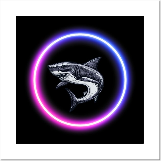 Neo Shark Art Wall Art by NICHE&NICHE